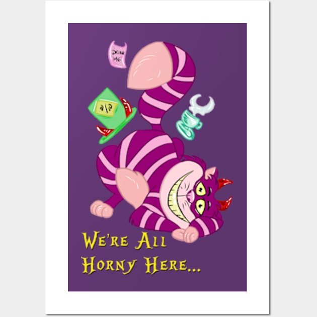 Cheshire Cat Wall Art by OCDVampire